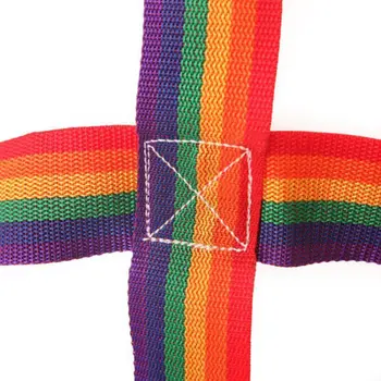 

Hot! Climbing Net Outdoor Children Rainbow Ribbon Netting For Physical Training Entertainment Sturdy Durable Large Load Capacity
