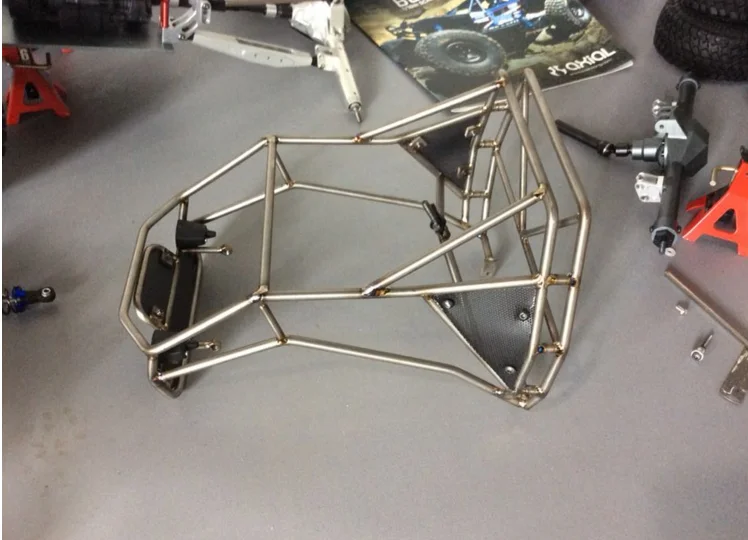 Металл Половина Minicard/Грузовик заднего ковша из нержавеющей стали Rollcage/ролл бар для Rc автомобиль TF2 осевой SCX10