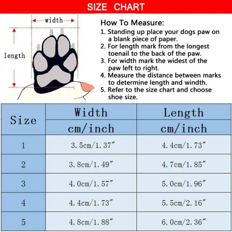 4 pcs Outdoor Anti-slip Waterproof Dogs Shoes Rain Snow Christmas Booties Rubber Shoes For Small Dog Puppies Cachorro Shoes NN