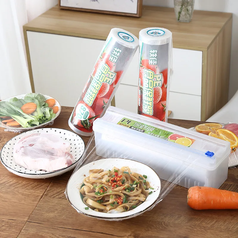 Кухонная пищевая пленка пластиковый резак коробка для резки PE большой рулон