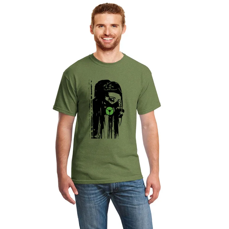 Забавная футболка Cyber Goth Gothic с противогаз Gravers Cybergoth Rave подарок Мужская 2020 для