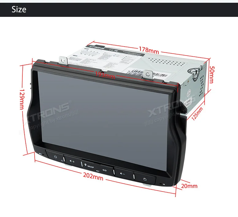 Excellent XTRONS Russian Menu 8" Android Car Stereo Player Radio GPS Navigation HDMI WIFI DAB+for LADA Vesta 2015 2016 2017 2018 NO DVD 22