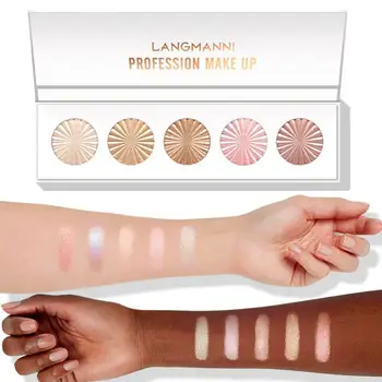 

Face Shimmer Highlighter Palette Bronzer Powder Palette High-gloss Contouring Makeup Body Glitter Illuminator Highlight Cosmetic