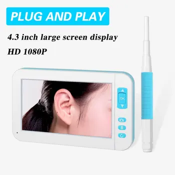 

Hd 1080P Ear Cleaner Otoscope Mini Visual Endoscope Wide Screen Handheld Endoscope Borescope Video Inspection For P20
