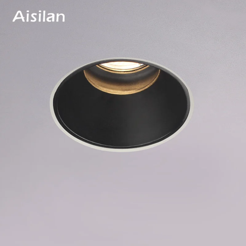 Aisilan светодиодный встраиваемый светильник в скандинавском стиле без рамки с антибликовым покрытием для гостиной, коридора, спальни