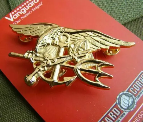 Уличный военный знак военного флота США морской котик Орел якорь тройной