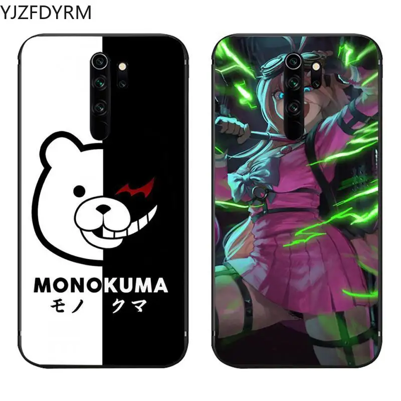 Danganronpa V3 черно-белый медведь чехол для телефона чехол-накладка Redmi Note 9 8 8T 8A 7 6 6A