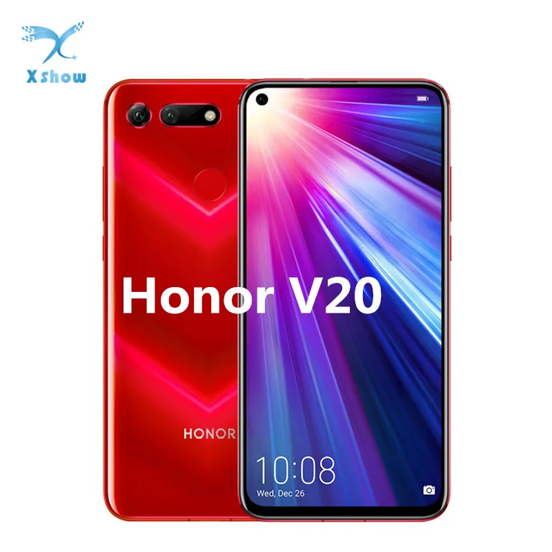 Honor View 20 смартфон V20 6 4 &quotFullview 4000 мАч SuperCharge Kirin 980 Восьмиядерный Android 9 45MP AI камера OTG