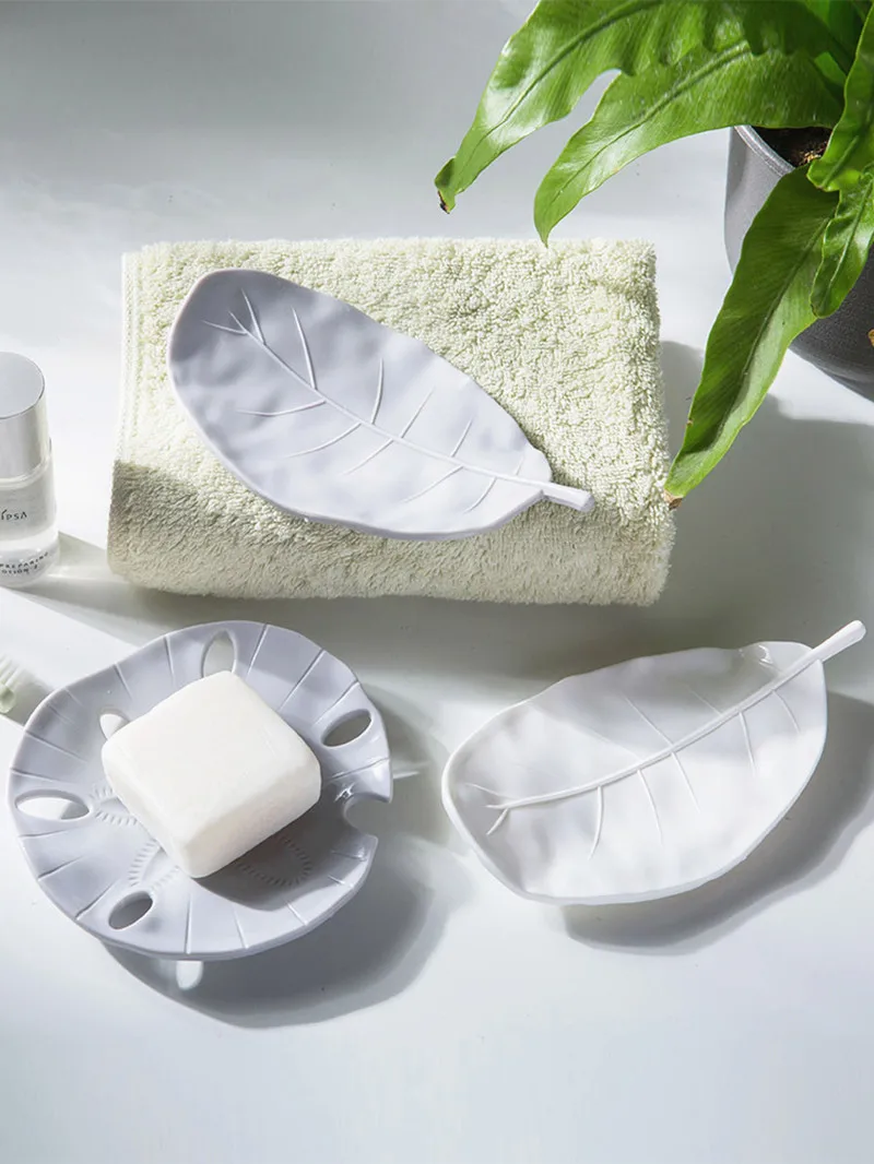 

Creative Portable Starfish Leaf Drain Soap Box Portable Outdoor Travel Soap Dishes Bathroom Soap Holder Case Bathroom Supplies