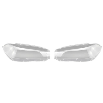 

DHBH-Car Front Headlight Cover for BMW X5 X6 2014-2019 Headlight Waterproof Clear Lens Auto Shell Cover Right&Left