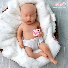 ADFO – poupée en Silicone souple de 6/12 pouces pour nouveau né, jouet pour filles, cadeau idéal 