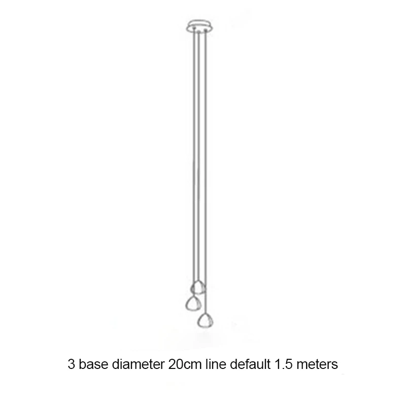 Роскошный Лофт светильник ing подвесной светильник 10 см хрустальные шары лестница современный длинный провод cristal вилла гостиная бар - Цвет корпуса: 3 heads
