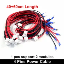 10 шт./лот 4 контакта 60+ 40 см длина светодиодный индикатор питания дисплея кабель, провод питания соединяется в горизонтальном направлении между модулями P4 P5 P8 P10