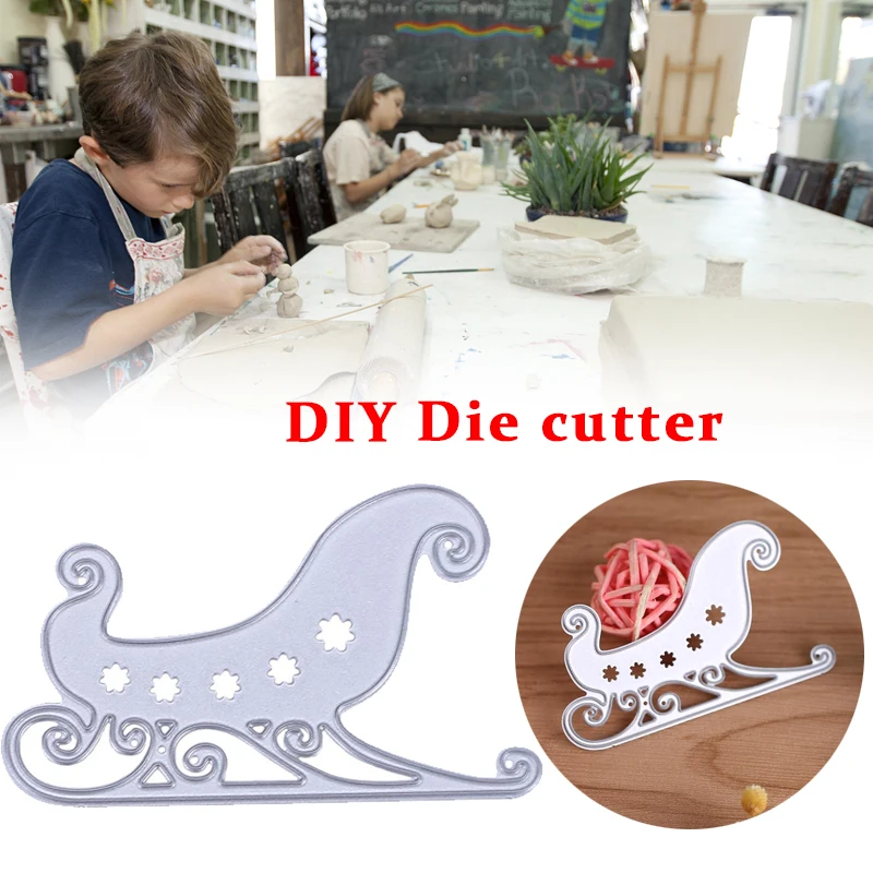 

Christmas Sleigh Pattern Cutting Dies Scrapbooking Decorative DIY Crafts