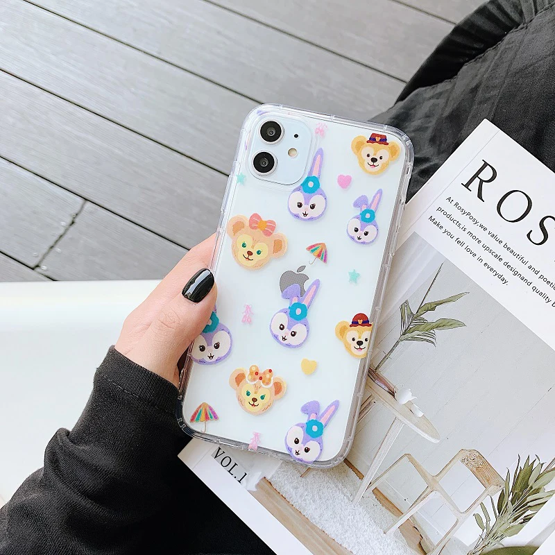 Cute cartoon Ballet rabbit Phone Cases For iPhone 11Pro Max 6 6s 7 8 Plus X Xs Max Xr 11 high-quality Clear soft Cover Fundas