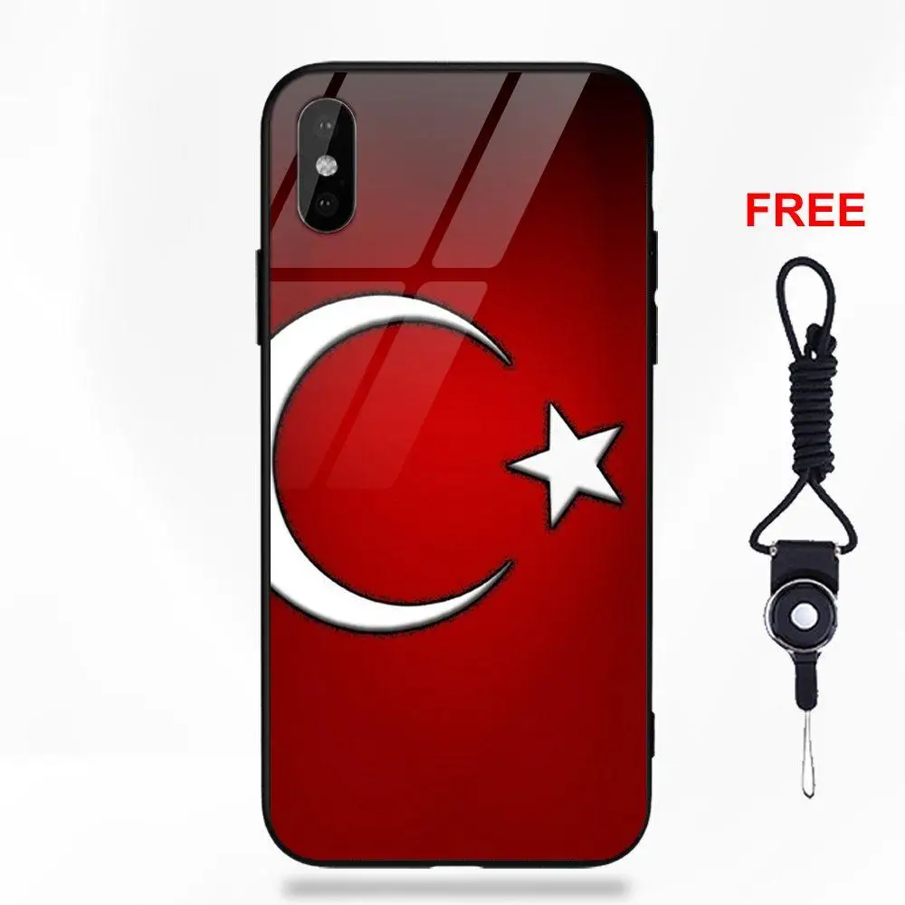 Ислам, мечеть, полумесяц, логотип для Apple iPhone 5 5C 5S SE 6 6S 7 8 Plus X XS Max XR с принтом, мягкий из ТПУ оправа закаленное стекло, чехол для телефона - Цвет: as picture