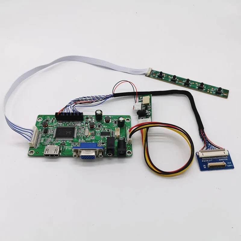 HDMI+ VGA+ аудио плата контроллера для iPad 3 4 9," LQ097L1JY01 LTL097QL01-A01/W01 2048x1536 EDP сигнала 4 полосы 51 контакты lcd Displal