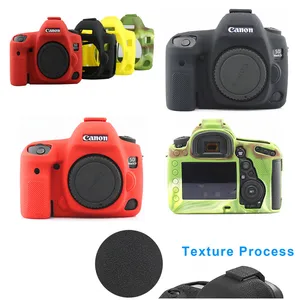 Image 1 - Silicone Armor Skin Case Body Cover Protector Anti skid Texture Design for Canon EOS 5D Mark IV 4 5D4 DSLR Camera ONLY