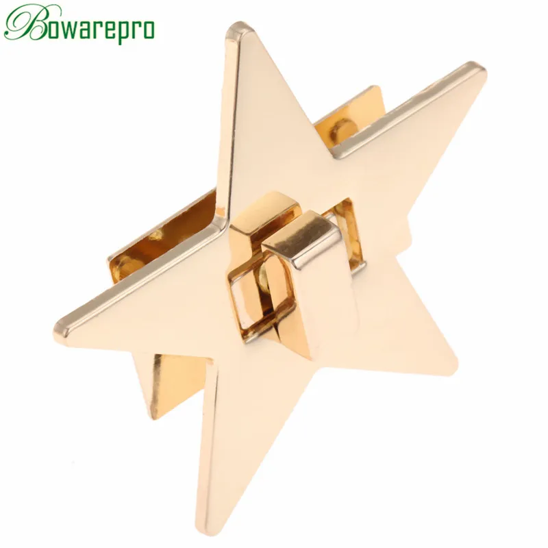 Bowarepro звезда металлическая DIY застежка Поворотный замок для сумки на плечо аксессуары для дамских сумочек высокого качества 1 шт