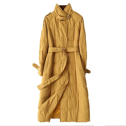 AYUNSUE женский пуховик Зимнее пальто женская одежда модная винтажная Парка женская куртка длинное пальто Manteau Femme HK001