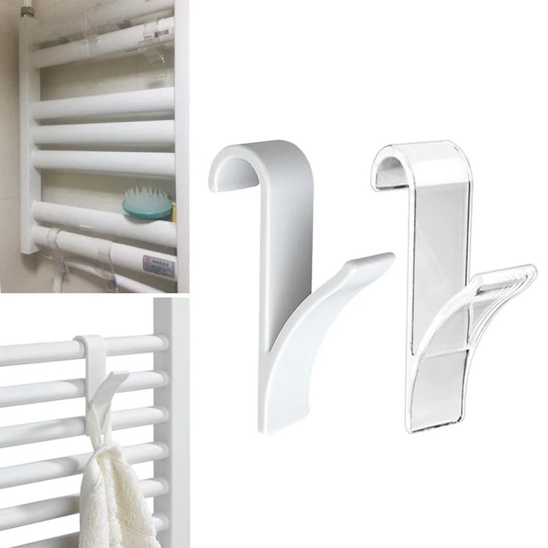 Colgador de baño para radiador de toalla caliente, colgador de ropa, ganchos de baño, soporte de gancho de pared, herramienta de baño