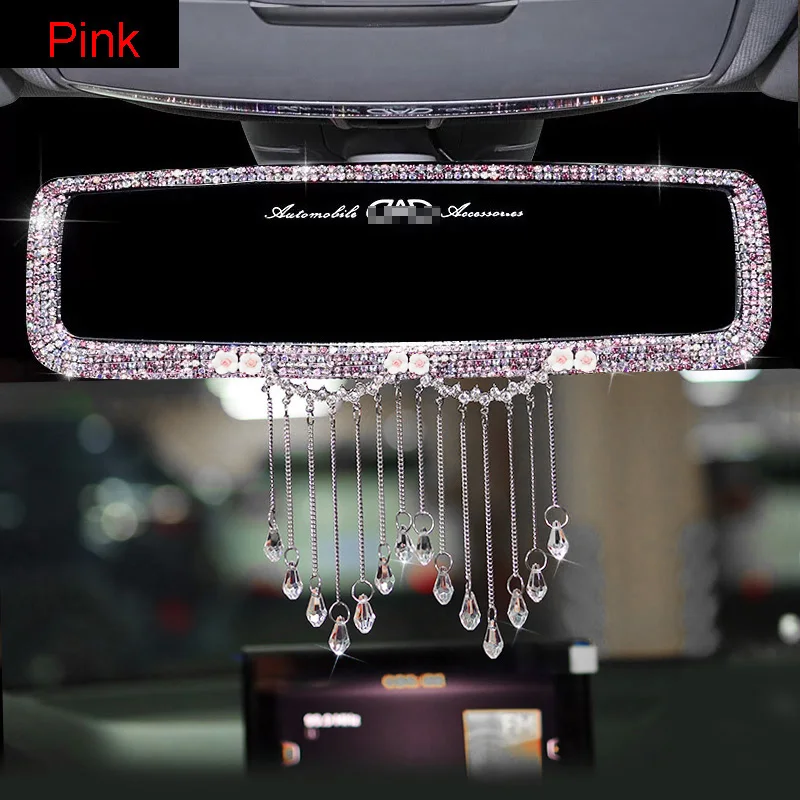 Diamond-Flower-Car-Interior-Rearview-Mirror-Decoration-Rhinestone-Crystal-Car-Rear-View-Mirror-Auto-Accessories-41