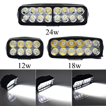 

Motorcycle headlights LED Moto work Lights car headlamp 6000k auto spotlights fog lamp 12w/18w/24w/ Motorbike auxiliary Lamp