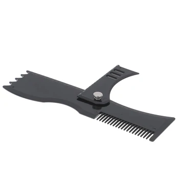 

1PCS Beard Shaping Tool Black Trimming Shaper Template Comb Beauty Tool For Hair Beard Men's Beards Combs