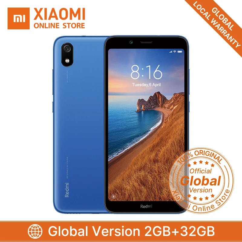Смартфон Xiaomi Redmi 7A с глобальной версией 2 Гб 32 ГБ 5 45 дюйма Восьмиядерный процессор