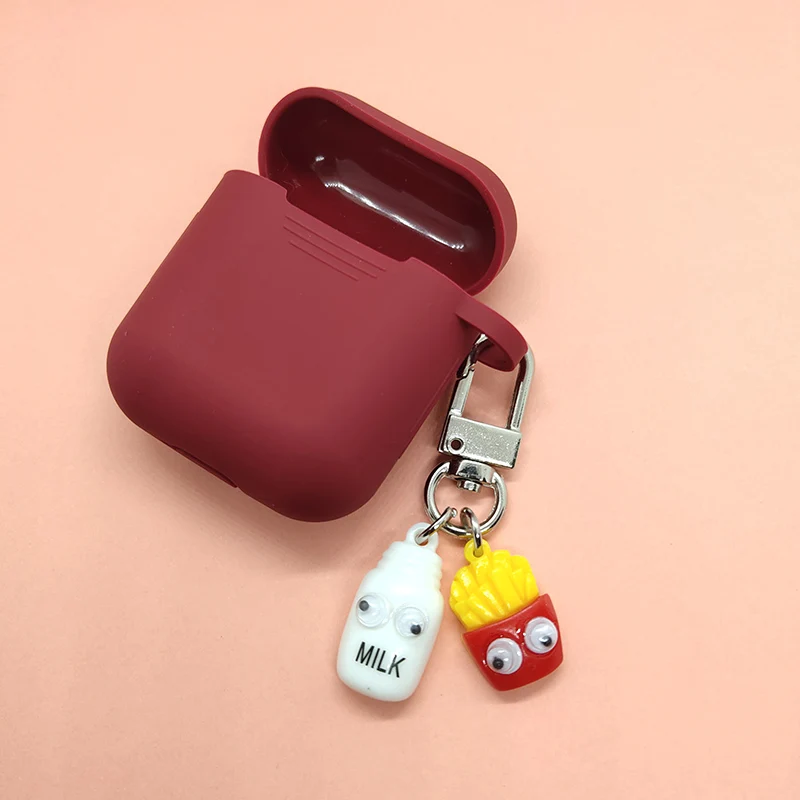 Роскошный бриллиант морковь Hairball кролик кулон для Apple Airpods силиконовый Bluetooth зарядное устройство для наушников коробка Защитная крышка брелок