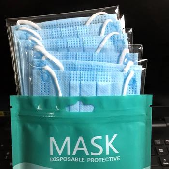 

10pcs/bag Disposable Face Mask Hygiene high grade 3 ply individual package Protective Filter Masks AntiDust PM 2.5 mouth Mask