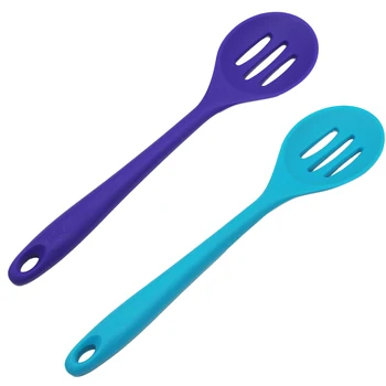 

2Pcs Slotted Spoon Sturdy Prime High Quality Durable Cooking Spoon Silicone Slotted Spoon Slotted Spoon for Kitchen Home A50