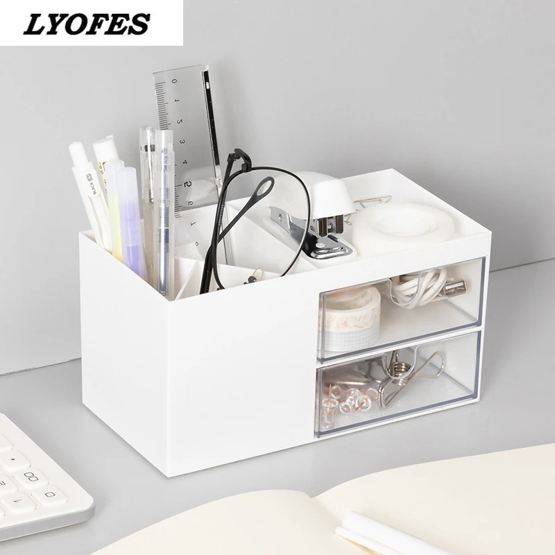 opmerking hybride Ale Office Desktop Desk Organizer 2022 Creatieve Multifunctionele Potlood Pen  Holder Case Make Storage Box School Kantoorbenodigdheden| | - AliExpress