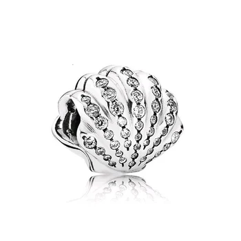 

100% 925 silver sterling 1:1 authentic 791574cz ariel schelp original bracelet women's jewelry