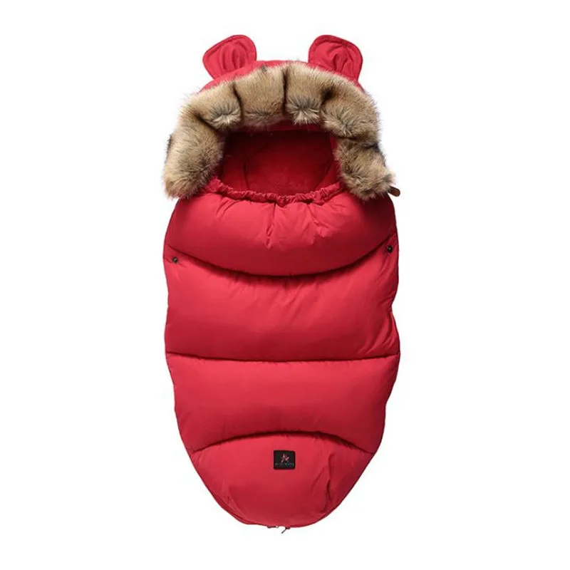 Детский спальный мешок, зимняя теплая прогулочная коляска, теплый мешок, хлопковый спальный мешок для малышей, зимний мешок для детей 0-36 месяцев