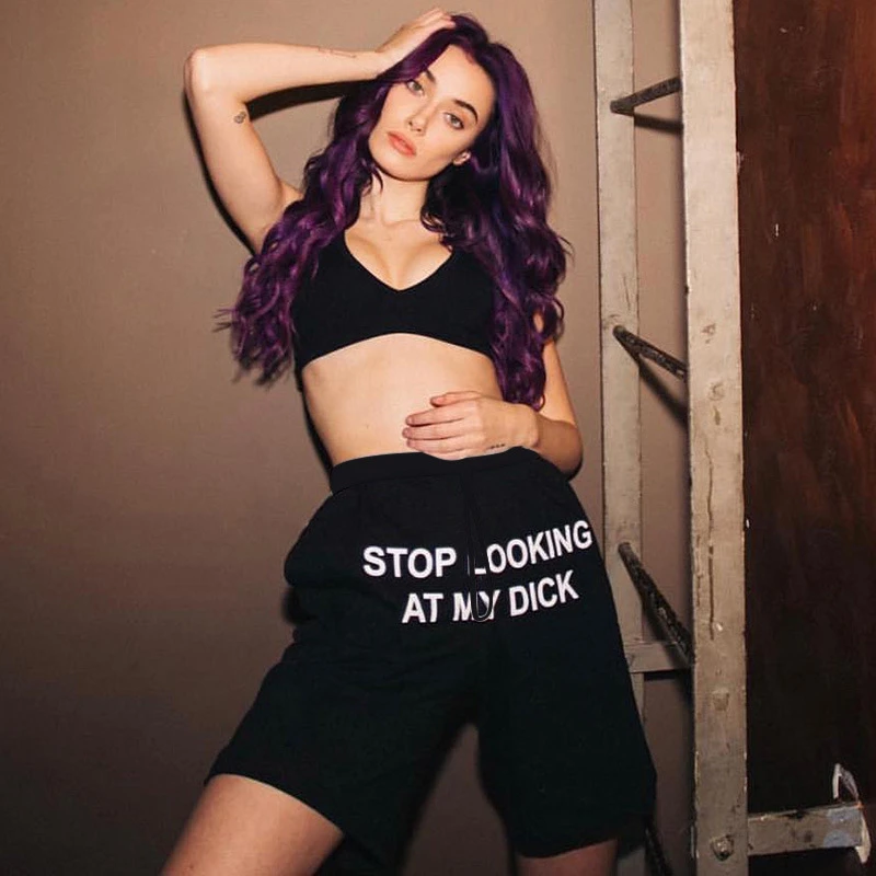 Black sweatpant shorts womens Outlet