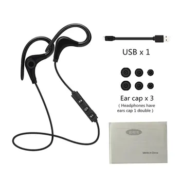 

Wireless Bluetooth Super Stereo Bass Earphone Ear Hook Earphone Comfort Sport Running Noise Reduction fone de ouvido