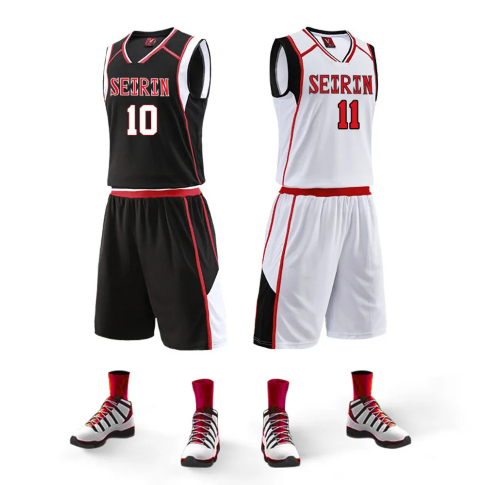 

Japanese Anime Kuroko's Basketball Seirin School Student Basketball Jerseys Suit Professional Team Jerseys Can Print Number
