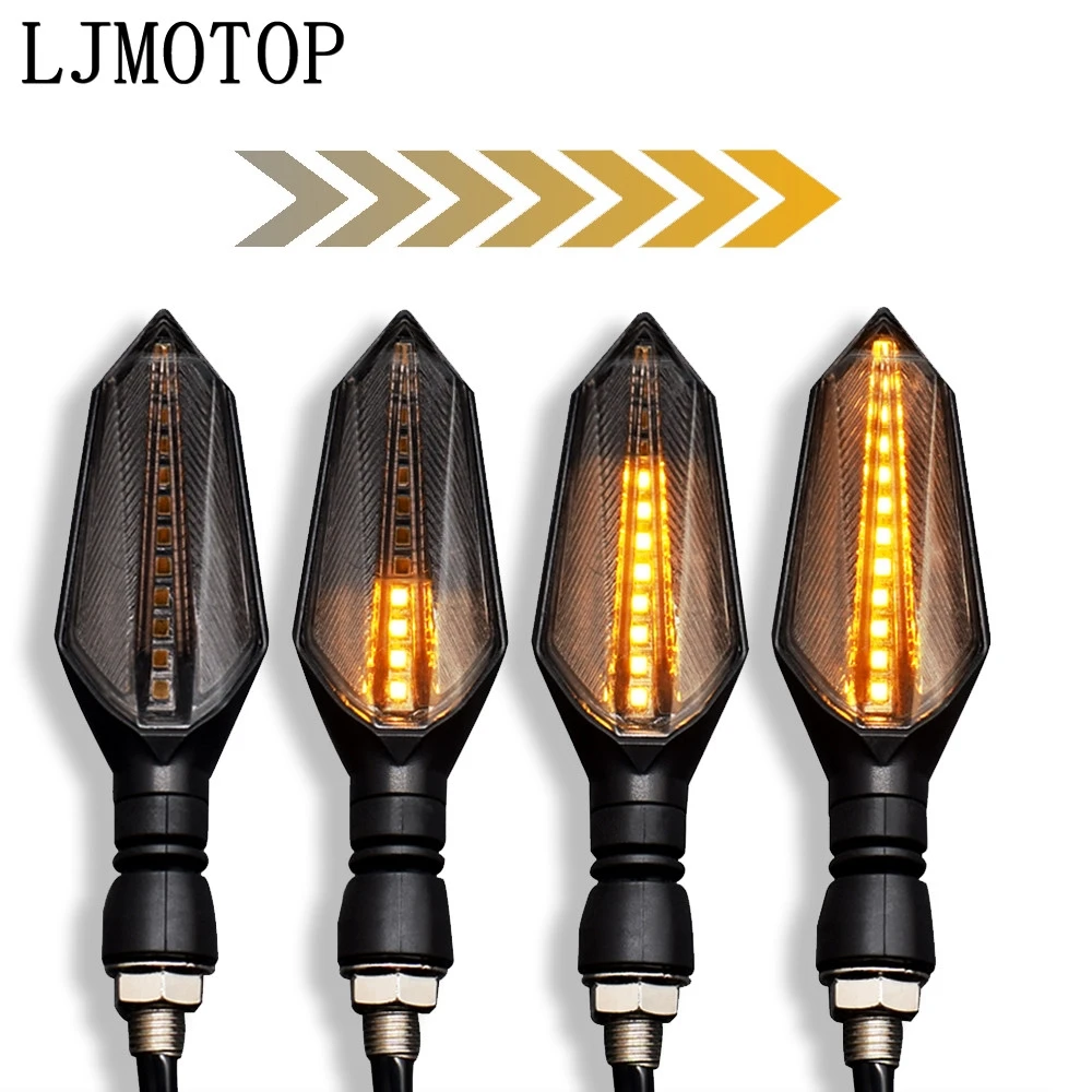 Luces LED universales para motocicleta, indicadores de señal para Kawasaki KLX250, KDX125, KDX250, KTM 790 Adventure