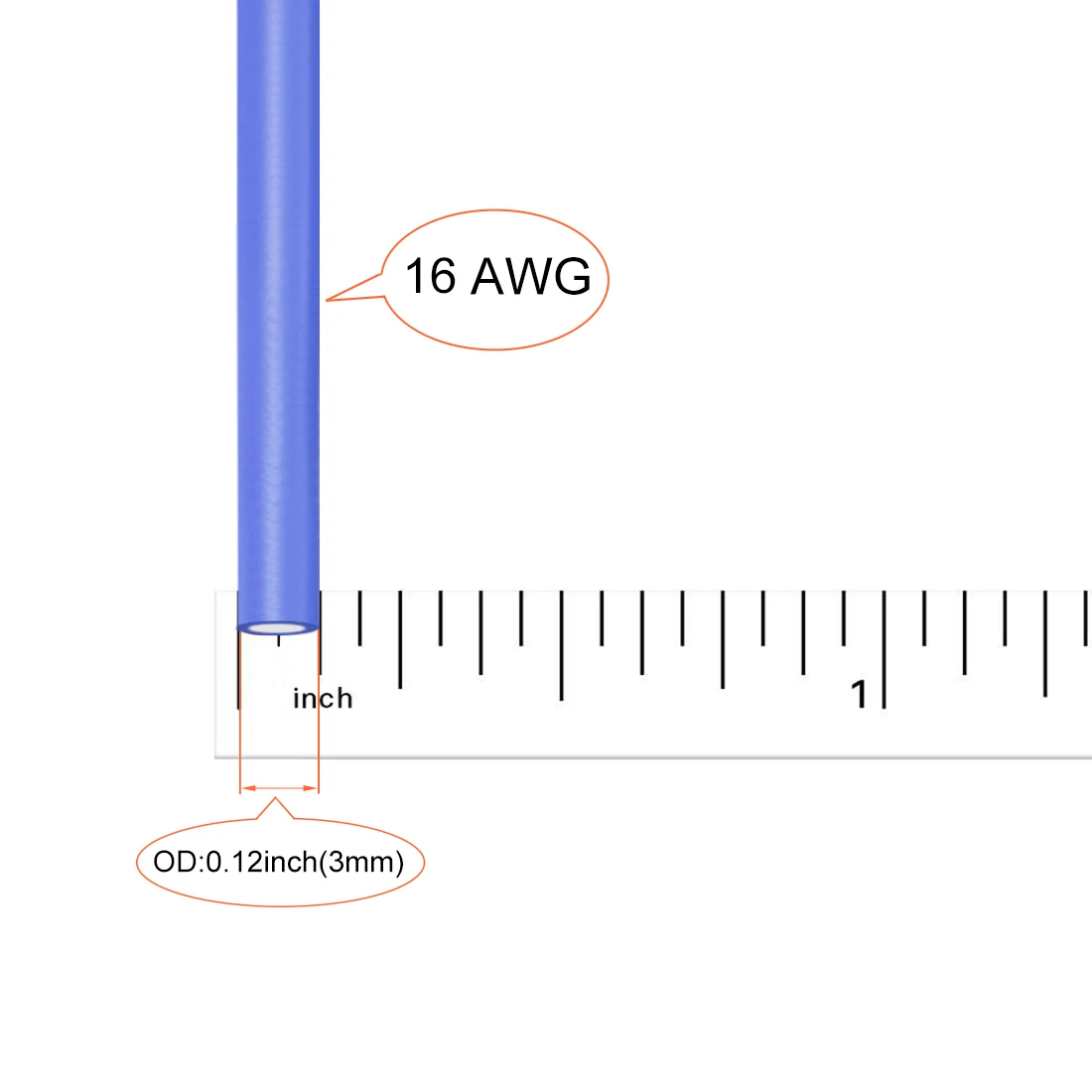 Uxcell силиконовый провод 16 AWG Электрический провод нити луженого медного провода 16 футов синий