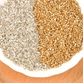 

Gold and Silver Color 2x3mm 500pcs Crystal Glass Spacer beads,Czech Seed Beads For Jewelry Handmade DIY BLGZ0001