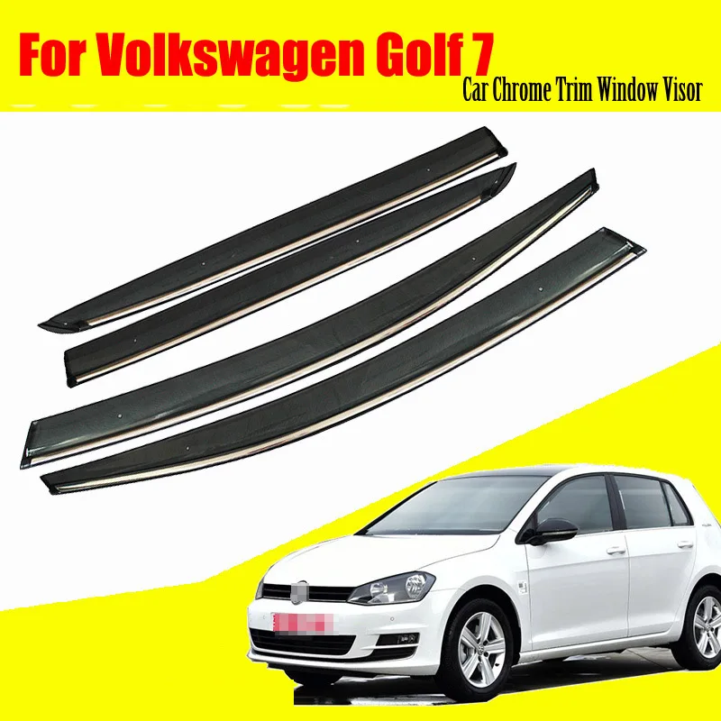 Для Volkswagen Golf 7 автомобильный солнцезащитный козырек, защита от дождя, вентиляционные аксессуары, 4 шт