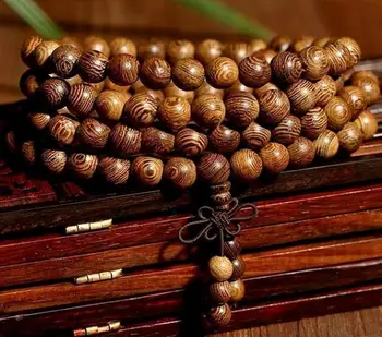 

Chicken Wing Tree 108 Bracelet Rosary Bracelets Wood Carved Buddha Beads Beautiful Gift Buddha Hand String