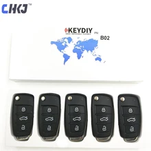 CHKJ 5 шт./лот KEYDIY B серии B02 3 кнопки KD900 дистанционный ключ для KD900 KD900+, URG200 ключ машинный с дистанционным управлением