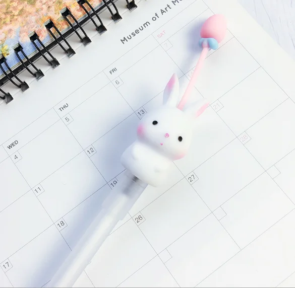 rabbit Jelly color Креативная резиновая нейтральная ручка для хомяка кролика 72 шт./лот 0,5 мм канцелярские принадлежности для письма GP601 - Цвет: rabbit Jelly color