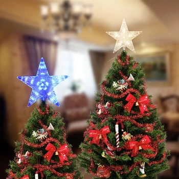 

LED Star Christmas Trees Decorative Plug Powered Garland Lights Garden String Fairy Light For New Year Xmas Party Holiday Gift
