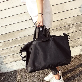 

Sports Fitness Leisure Bag Handheld Traveling Bag Women's Large-Capacity Luggage Bag PU Leather Short-Distance Briefcase