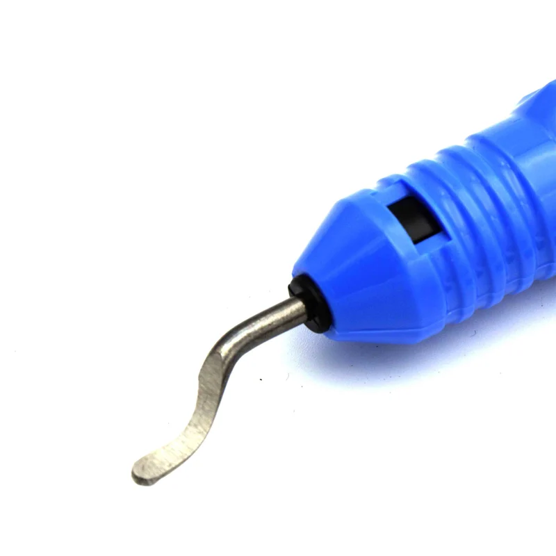 UCHEER 1set Edge trimmer burr scraper high speed steel edge-off plastic handle trimming deburrint
