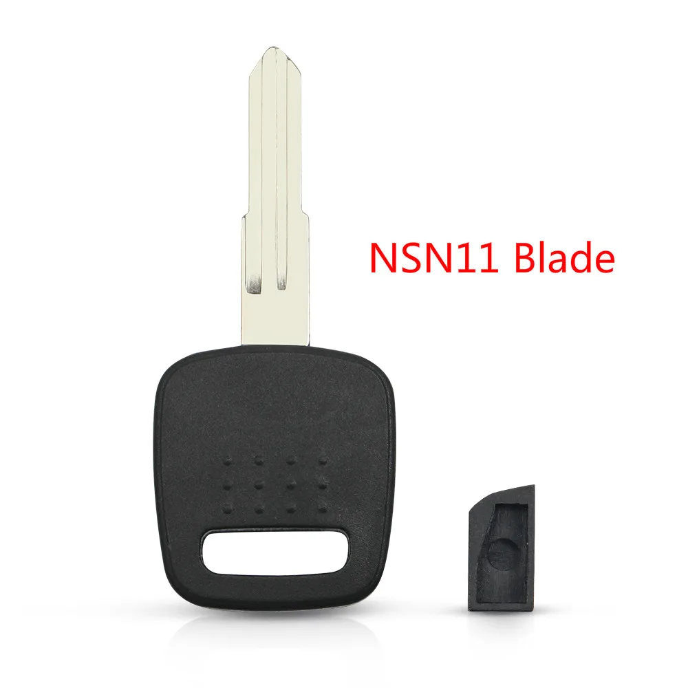 KEYYOU 10 шт. резервный транспондер брелок без чипа NSN14/NSN11 Uncut Blade, пригодный для Nissan A33/A32 чехол для ключей автомобиля