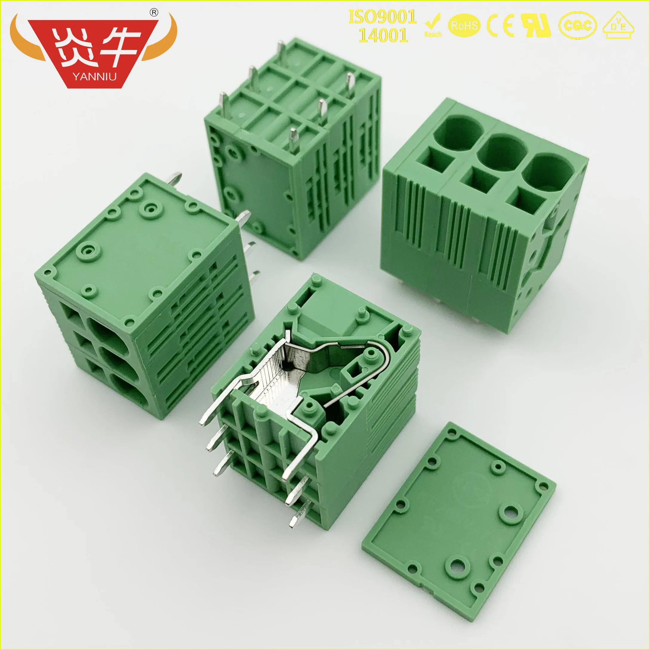 KF205V 7,5 2P~ 12P PCB Пружинные клеммные блоки DG271V 7,5 мм 2PIN~ 12PIN 30A 300V SPT 5 1 V 1719309 PHOENIX свяжитесь с DEGSON KEFA